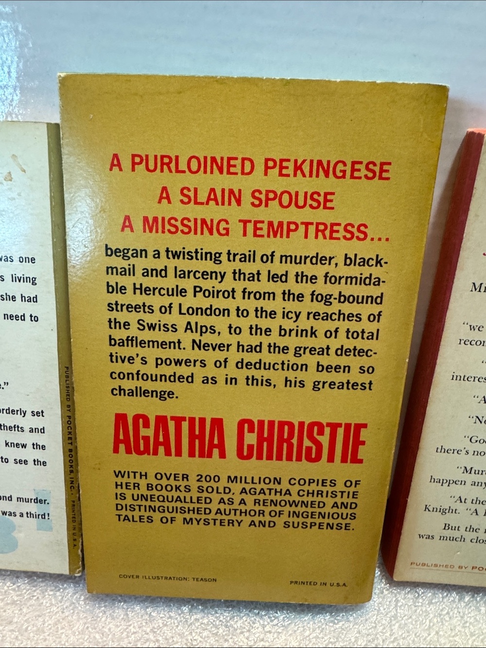 Vintage Agatha Christie Mystery Paperback Book Set -Six Books - Picture 7 of 9